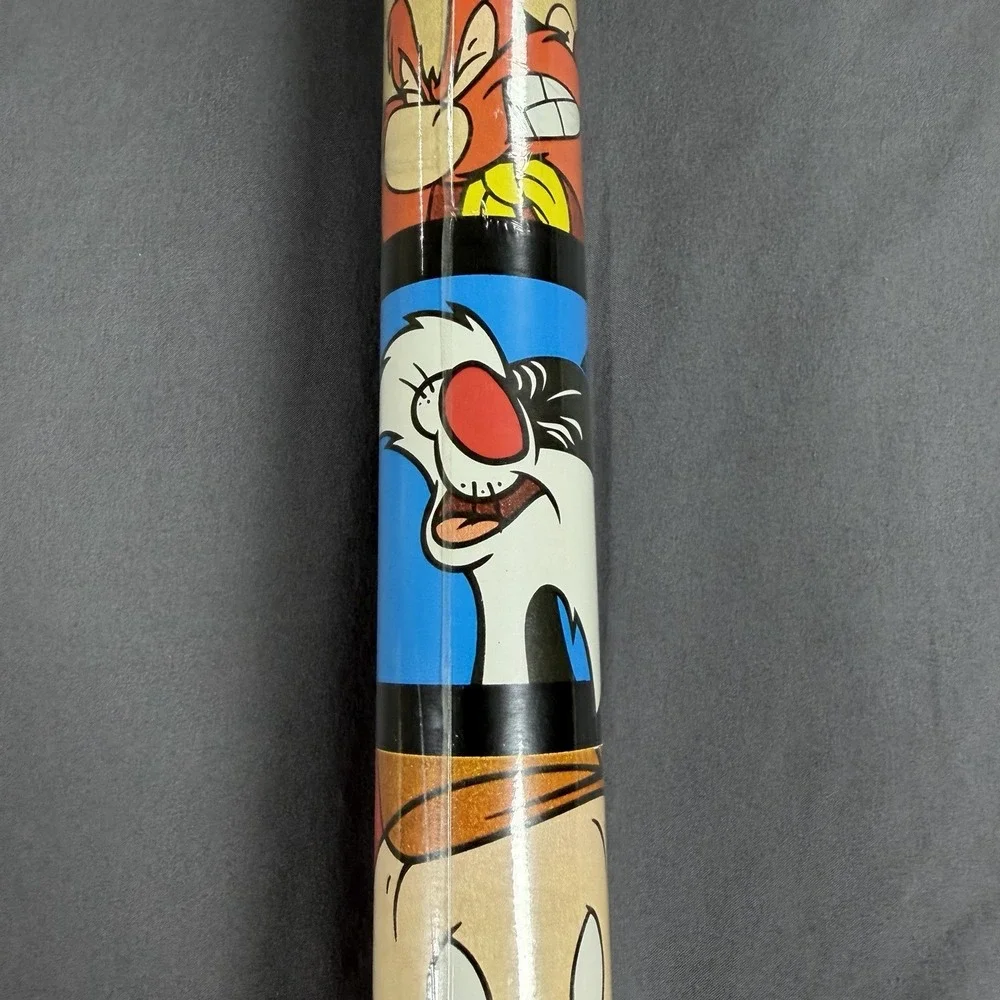 Vintage 1995 Looney Tunes Christmas Wrapping Paper Sylvester Tweety Bugs Bunny